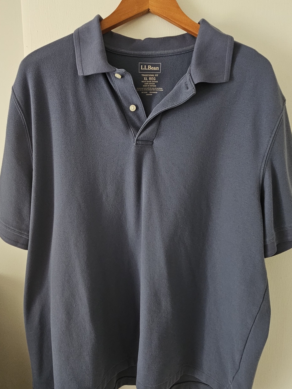 L.L. Bean Men's Slate Blue Polo Shirt